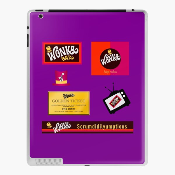 Willy Wonka Chocolate Sticker Pack iPad Case & Skin for Sale by simzzuk