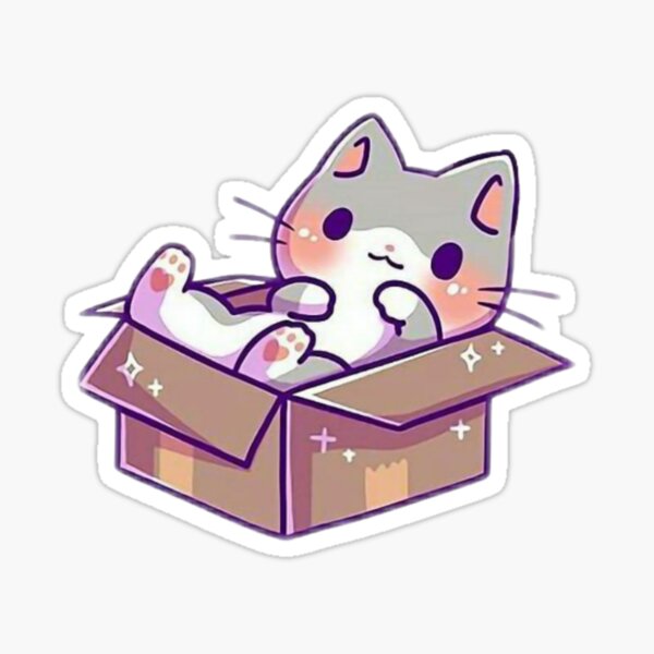 Little Box of Stickers: Cats in Anime Hats