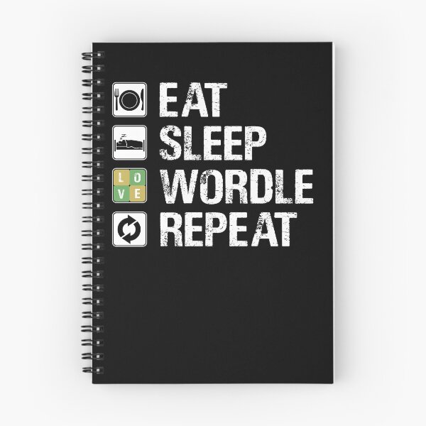 Item preview, EAT SLEEP WORDLE REPEAT designed and sold by Sadil.