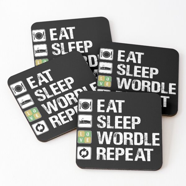 Item preview, EAT SLEEP WORDLE REPEAT designed and sold by Sadil.
