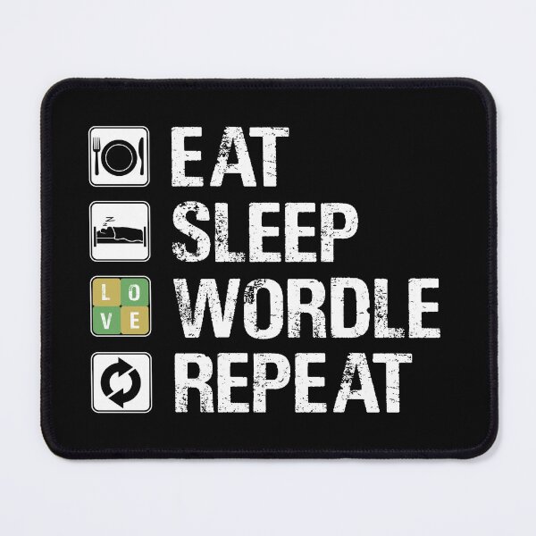 Item preview, EAT SLEEP WORDLE REPEAT designed and sold by Sadil.