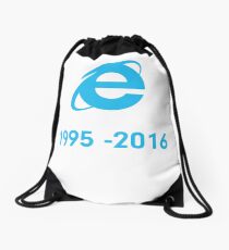 Internet Explorer Rest in Peace Drawstring Bag