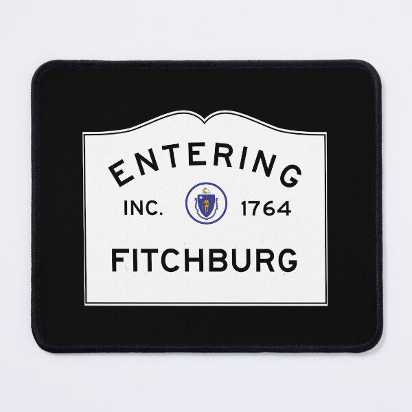 Item preview, Entering Fitchburg Massachusetts - Commonwealth of Massachusetts Road Sign designed and sold by NewNomads.
