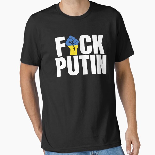 Item preview, Fuck Putin Ukraine Flag Fist Shirt - Ukraine Strong designed and sold by dgavisuals.