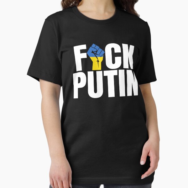 Item preview, Fuck Putin Ukraine Flag Fist Shirt - Ukraine Strong designed and sold by dgavisuals.