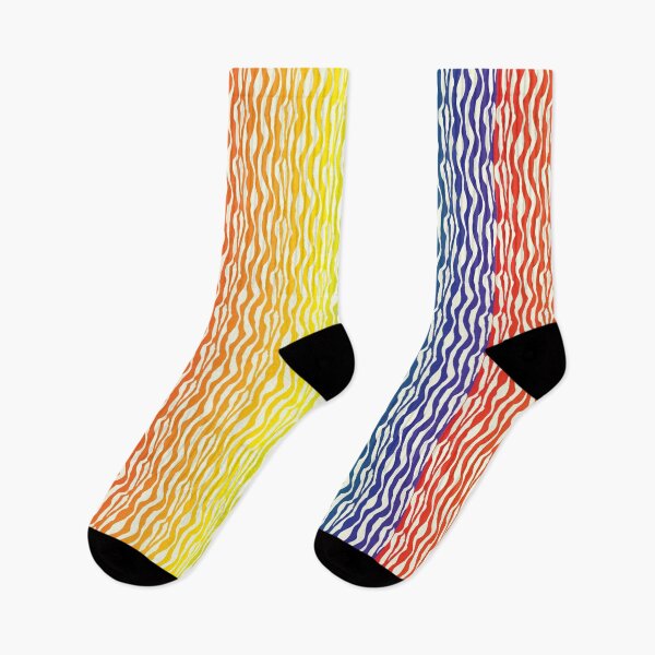Item preview, Rainbow Zebra Pattern Print designed and sold by ValeriesGallery.