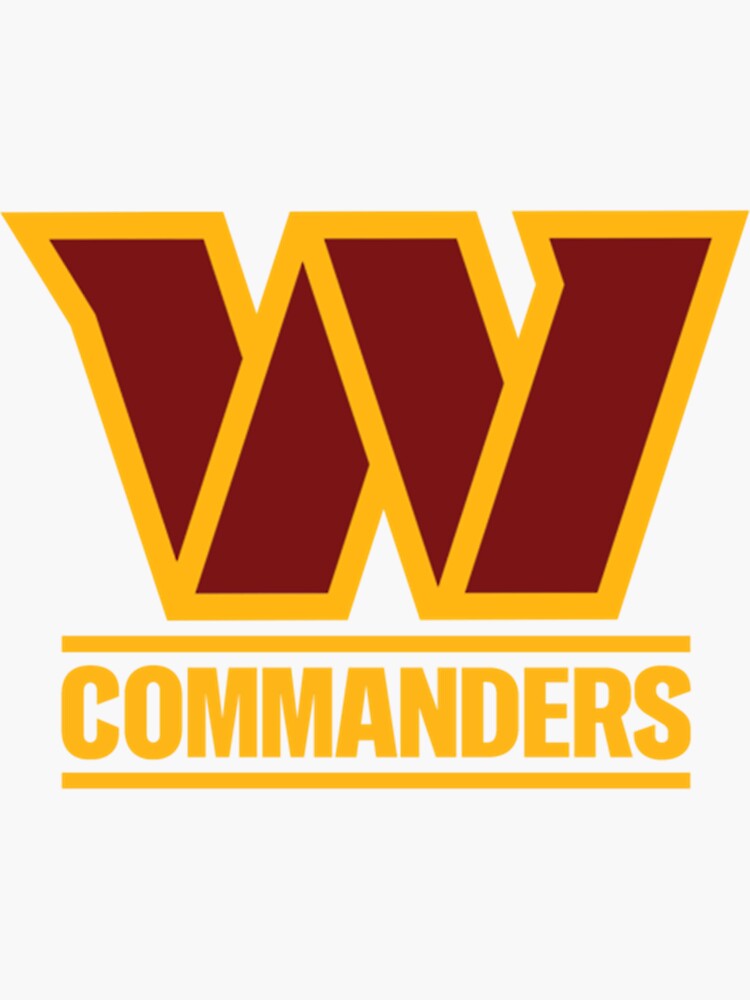 Washington Commanders, Washington Football Team  Sticker for Sale by  MilaJoys