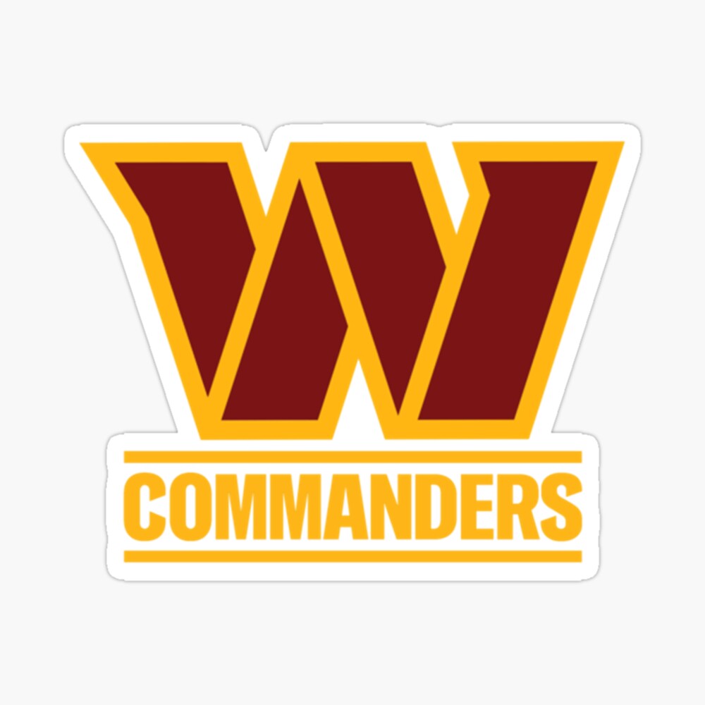 Washington Commanders Premium DieCut Vinyl Decal PICK COLOR & SIZE