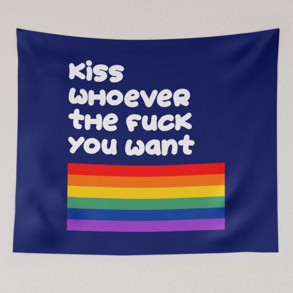 Item preview, Kiss Whoever the Fuck you Want - gay pride designed and sold by CsaDmio.