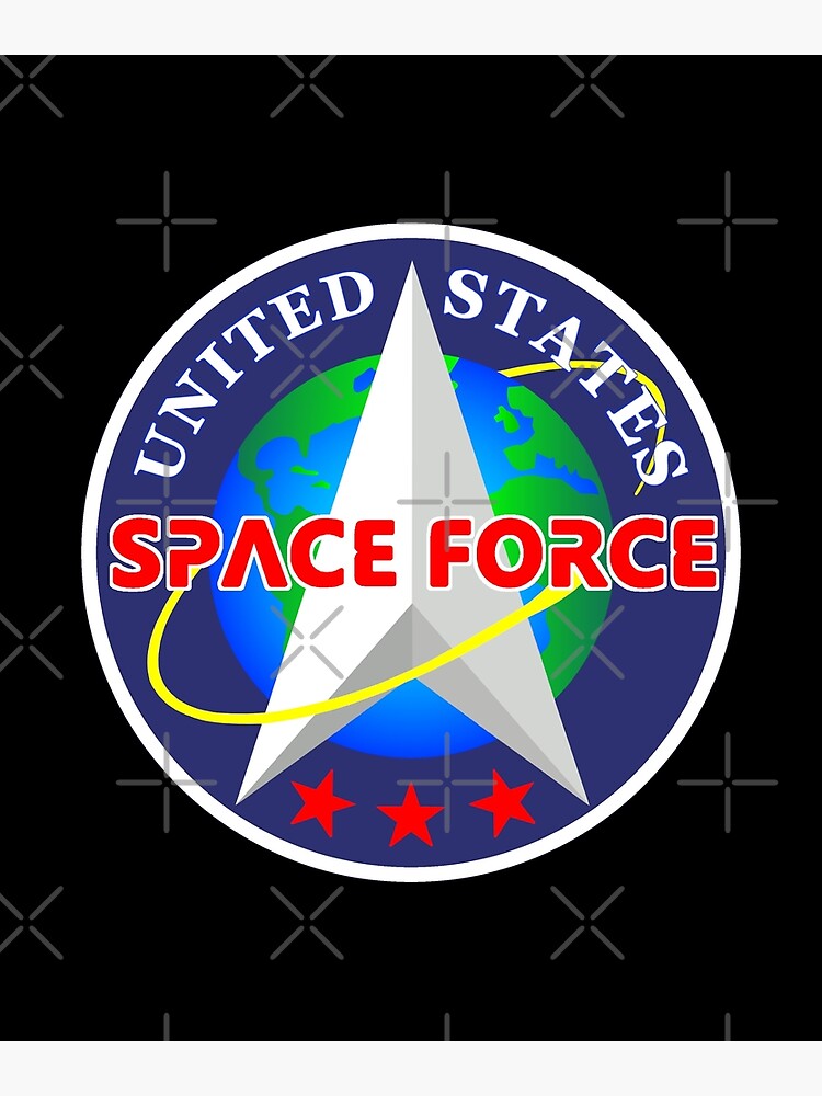 Disover United States Space Force USSF Pocket Logo Premium Matte Vertical Poster