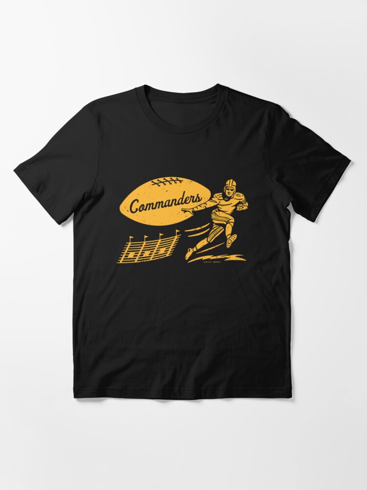 Vintage Football - Washington Commanders (Gold Commanders Wordmark)