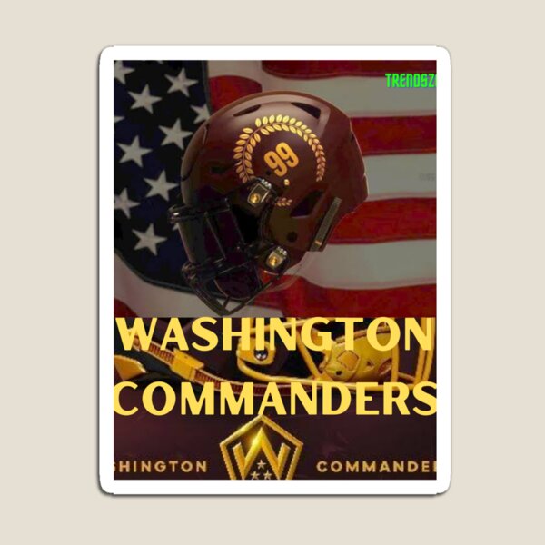 8 Bit Washington Commanders Helmet - Washington Commanders - Magnet