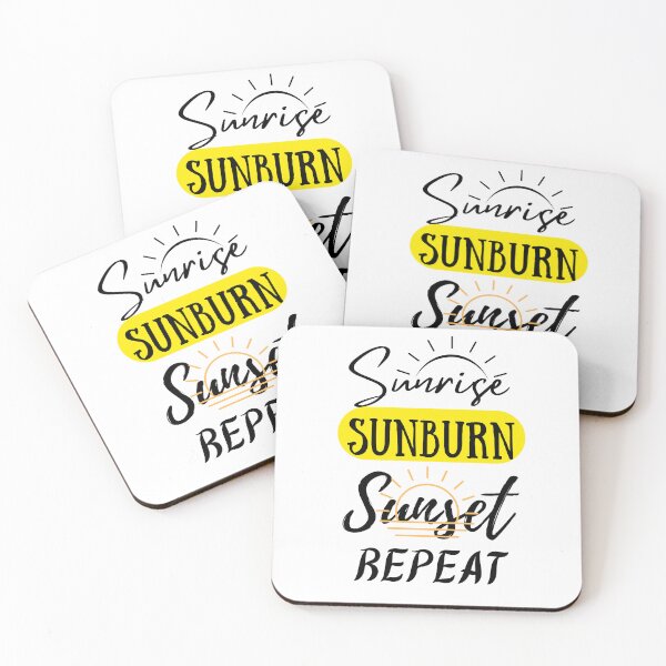 Item preview, Sunrise SUNBURN Sunset Repeat Beach  designed and sold by AbdullahMuneer.