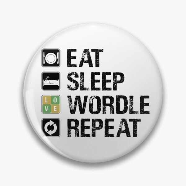 Item preview, EAT SLEEP WORDLE REPEAT designed and sold by Sadil.