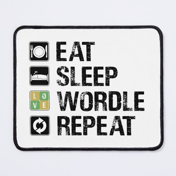 Item preview, EAT SLEEP WORDLE REPEAT designed and sold by Sadil.