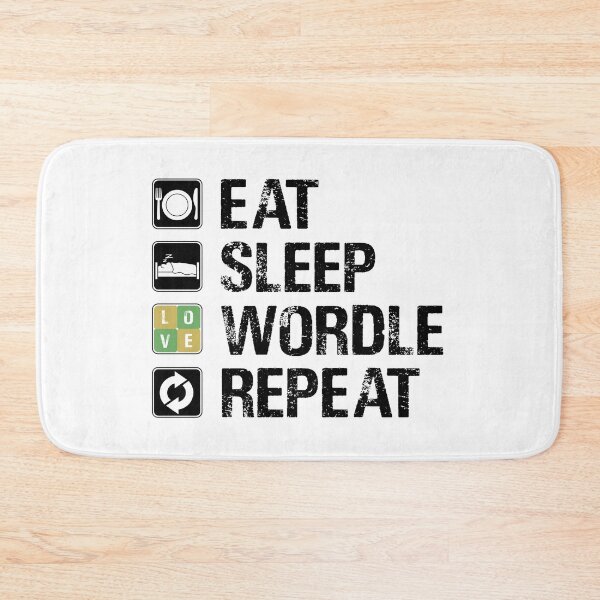 Item preview, EAT SLEEP WORDLE REPEAT designed and sold by Sadil.