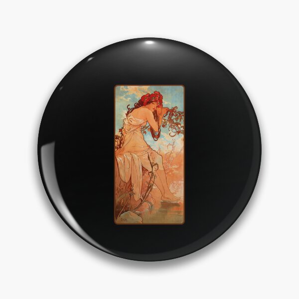 Item preview, MUCHA. Alphonse Mucha, SUMMER, 1896, ART NOUVEAU POSTER. Classic . designed and sold by sclonemagic.