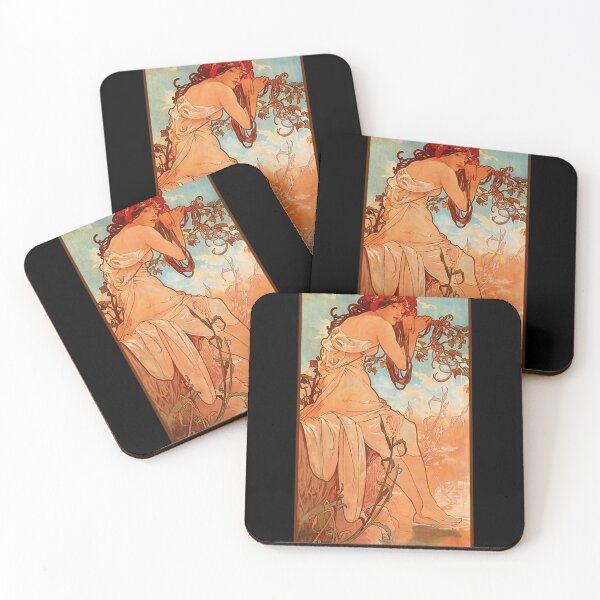 Item preview, MUCHA. Alphonse Mucha, SUMMER, 1896, ART NOUVEAU POSTER. Classic . designed and sold by sclonemagic.