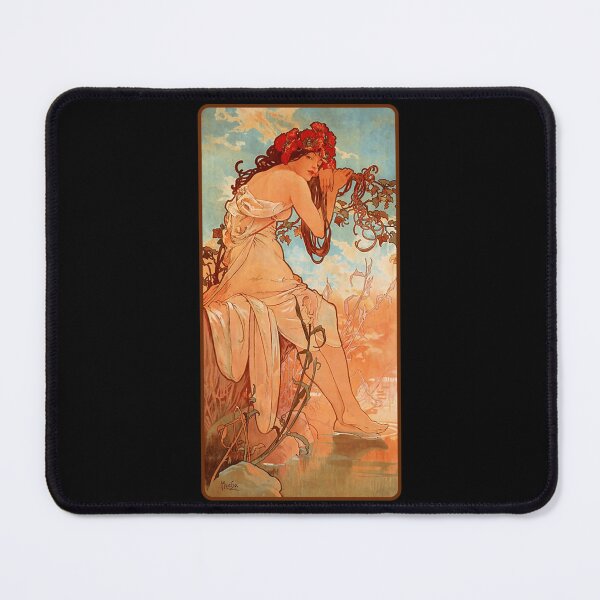 Item preview, MUCHA. Alphonse Mucha, SUMMER, 1896, ART NOUVEAU POSTER. Classic . designed and sold by sclonemagic.