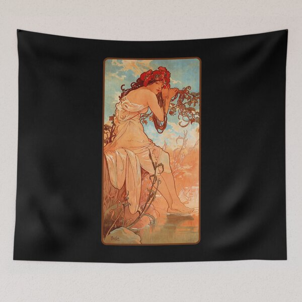 Item preview, MUCHA. Alphonse Mucha, SUMMER, 1896, ART NOUVEAU POSTER. Classic . designed and sold by sclonemagic.