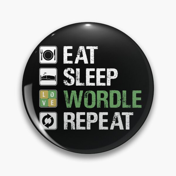 Item preview, EAT SLEEP WORDLE REPEAT designed and sold by Sadil.