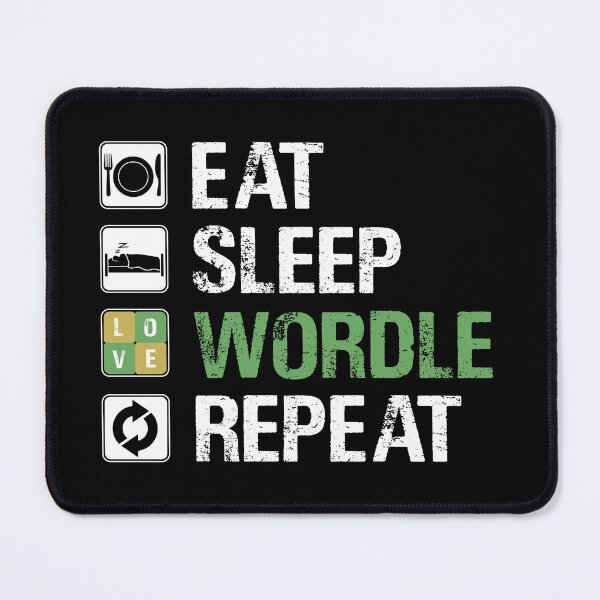 Item preview, EAT SLEEP WORDLE REPEAT designed and sold by Sadil.