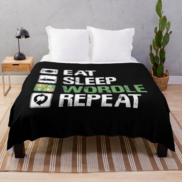 Item preview, EAT SLEEP WORDLE REPEAT designed and sold by Sadil.