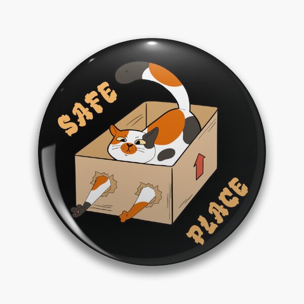Item preview, SAFE PLACE - Cat Trapped in a Box designed and sold by Right Passage.