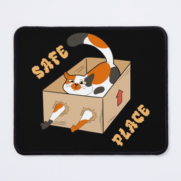 Item preview, SAFE PLACE - Cat Trapped in a Box designed and sold by Right Passage.