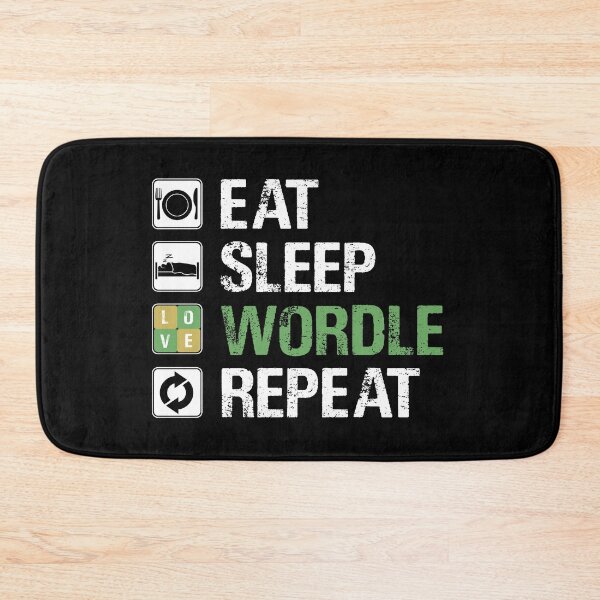 Item preview, EAT SLEEP WORDLE REPEAT designed and sold by Sadil.