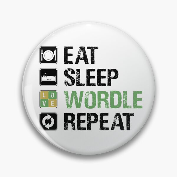 Item preview, EAT SLEEP WORDLE REPEAT designed and sold by Sadil.