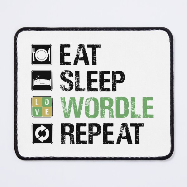 Item preview, EAT SLEEP WORDLE REPEAT designed and sold by Sadil.