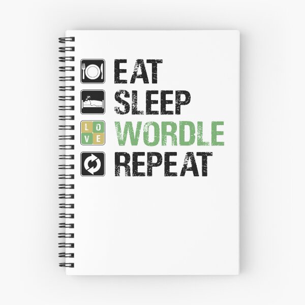 Item preview, EAT SLEEP WORDLE REPEAT designed and sold by Sadil.