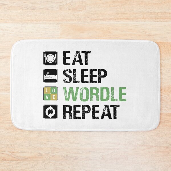 Item preview, EAT SLEEP WORDLE REPEAT designed and sold by Sadil.