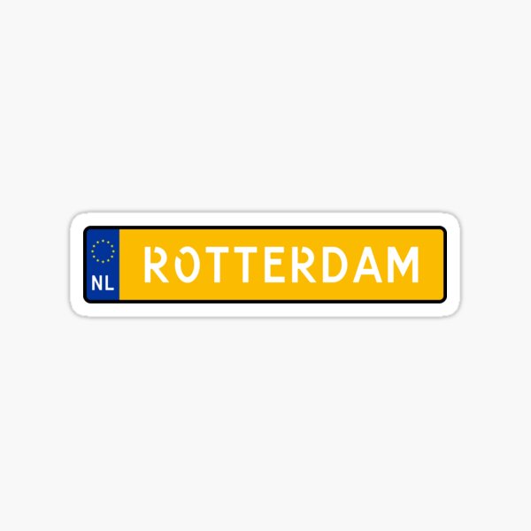 Rotterdam Kenteken Sticker