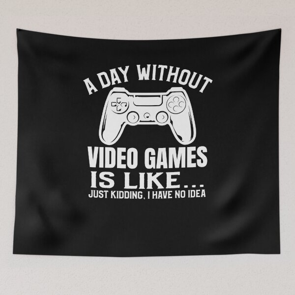 Item preview, A Day Without Video Games Funny Video Gamer Gift designed and sold by 3colors3.