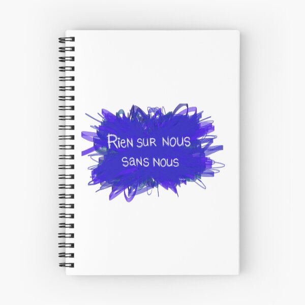 Item preview, Nothing about us without us (blue explosion white background) designed and sold by MentaLee.