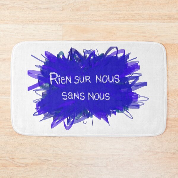 Item preview, Nothing about us without us (blue explosion white background) designed and sold by MentaLee.