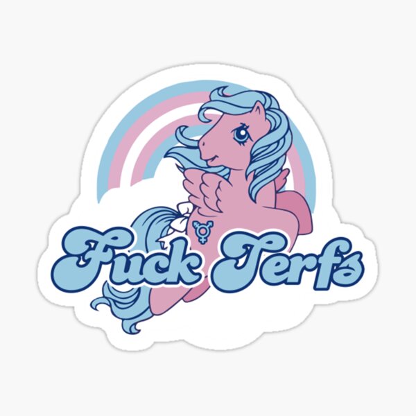 Vista previa del artículo con la obra «FUCK TERFS, PROTEGE A LOS NIÑOS TRANS», diseñado y vendido por CsaDmio.