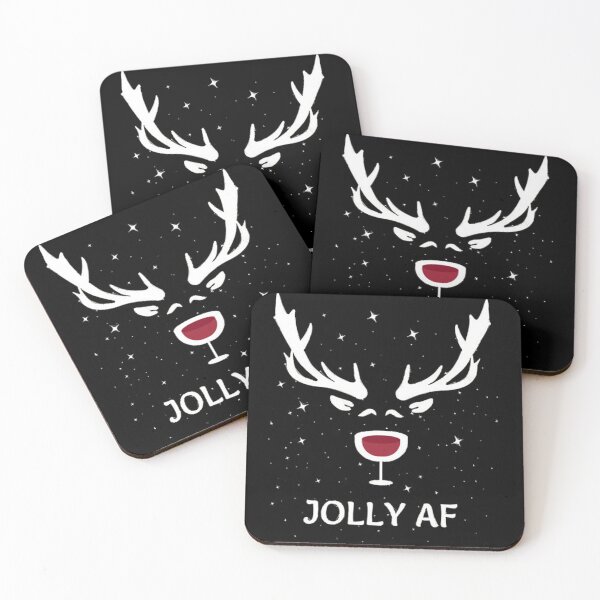 Item preview, Jolly AF Christmas Wine Joke  designed and sold by CsaDmio.