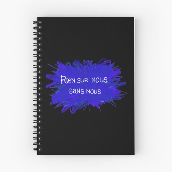 Item preview, Nothing about us without us (blue explosion black background) designed and sold by MentaLee.