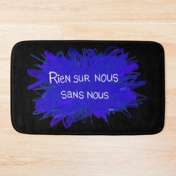 Item preview, Nothing about us without us (blue explosion black background) designed and sold by MentaLee.