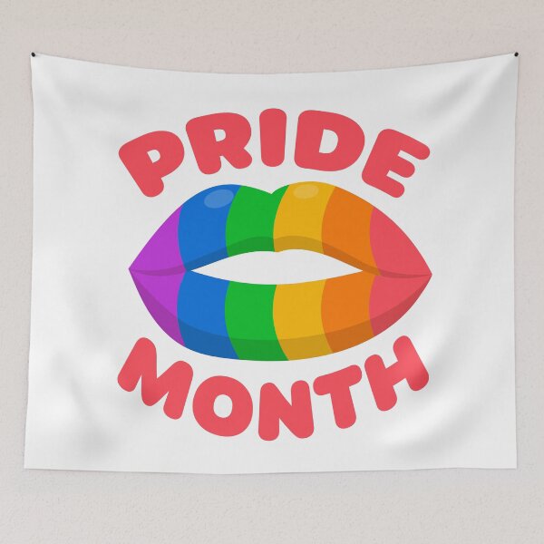 Item preview, Pride Month Love Is Love Rainbow Flag designed and sold by StickerbashCo.