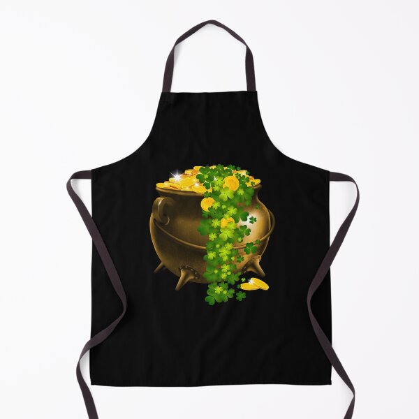 Item preview, My Lucky Pot of Gold (on Black) designed and sold by PawsitiveMum.