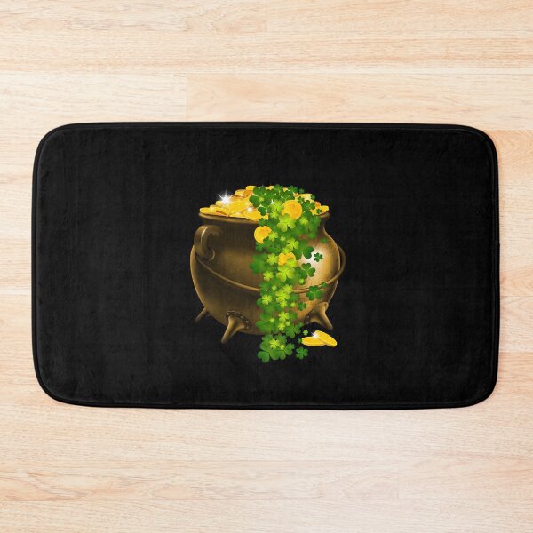 Item preview, My Lucky Pot of Gold (on Black) designed and sold by PawsitiveMum.
