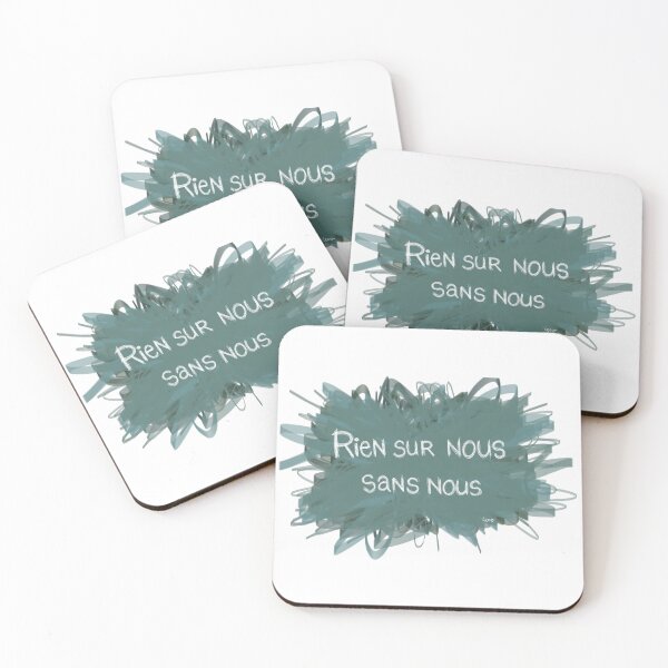 Item preview, Nothing about us without us (green gray explosion white background) designed and sold by MentaLee.