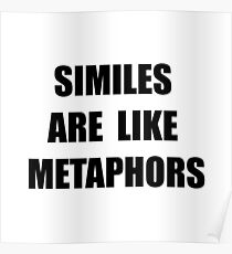 Similes Metaphors Poster
