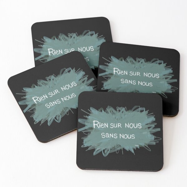 Item preview, Nothing about us without us (green gray explosion black background) designed and sold by MentaLee.