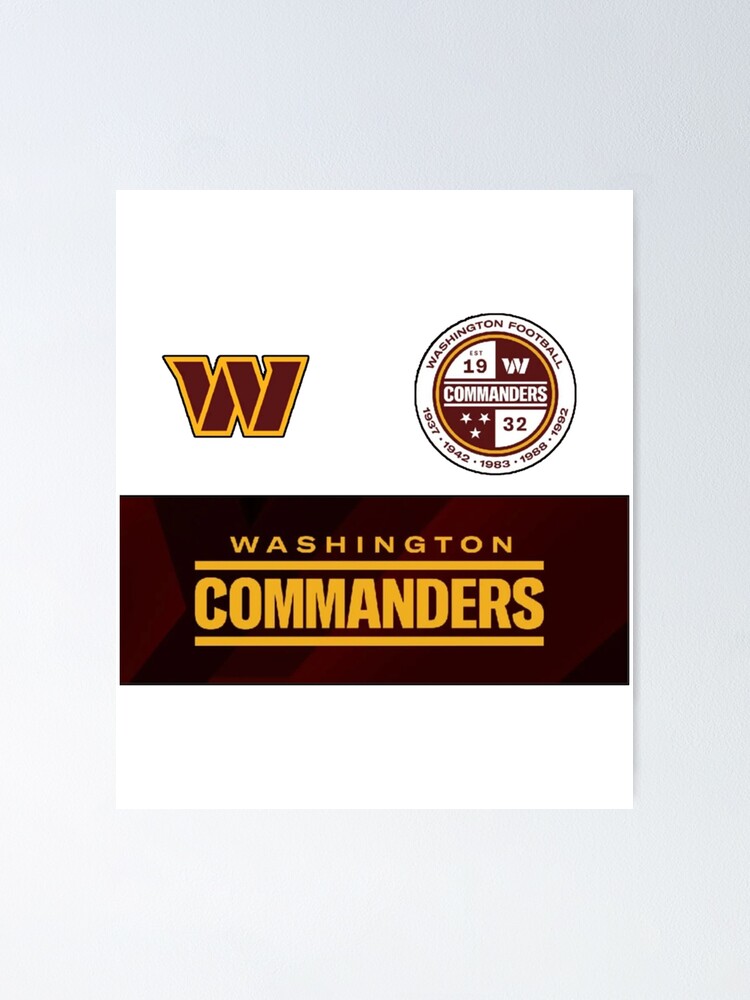 washington commanders football club Active  Poster for Sale by