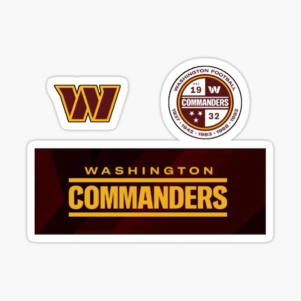 Washington Commanders, Washington Football Team  Sticker for Sale by  MilaJoys